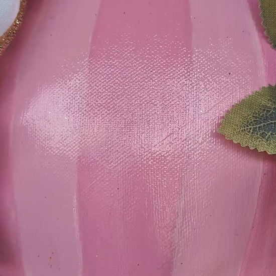 Easter wreath Easter egg pink green swag home decor